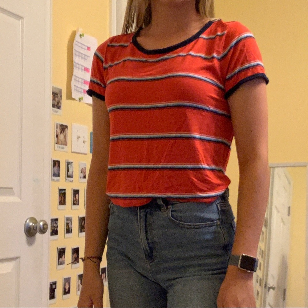 Red Crop Tee